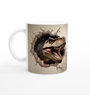 Duvar Kıran T-Rex Dinozor Kupa Bardak