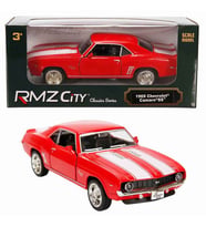 1:32 RMZ City Alman Klasikleri Serisi Die Cast Çek Bırak Model Araba - Kırmızı 1969 Chevrolet Camaro Kırmızı