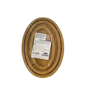 Bambu Oval 3'li Sunum Tepsisi