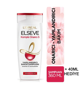Elseve Kopmle Onarıcı 5 Yıpranmış Saç Şampuanı 400 Ml