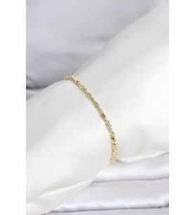 CM 14K Gold Renk Burgu Zincirli Model Kadın Bileklik - TJ-BB8286