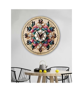 bilge Tasarım RETRO Duvar Saati 35 x 35 CM (Karışık)