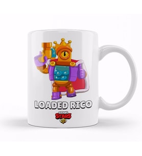Brawl Stars Loaded Rıco Kupa Bardak Porselen