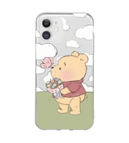 Iphone 11 Uyumlu Winnie The Pooh Tasarımlı Şeffaf Telefon Kılıfı
