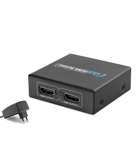 Hdmi Splitter 1080P 3D 1 In 2 Out - Siyah HDX1284