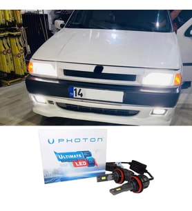 Fiat Tipo Led Xenon Uzun + Kısa Far Ampulü H4 Ultimate 9500 Lumens Yeni Seri Beyaz