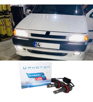 Fiat Tipo Led Xenon Uzun + Kısa Far Ampulü H4 Ultimate 9500 Lumens Yeni Seri Beyaz