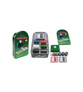 Kişiye Özel Poker Oyunu 120 Chip Ve 2 Adet İskambil Oyun Setine Sahip Poker Oyunu - 24x15cm