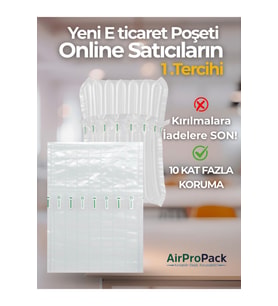 21x30 cm 50 adet Havalı sütunlu Poşet Airbag/Airbed/Airpack/Airpak Ambalaj