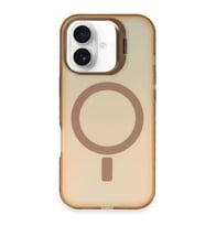 iPhone 16 Plus Kılıf Primera Magsafe Standlı Kapak - Gold
