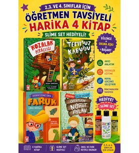 TİMAŞ 2,3. VE 4.SINIFLAR İÇİN ÖĞRETMEN TAVSİYELİ HARİKA 4 KİTAP (SLİME SET HEDİYELİ)