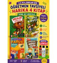 TİMAŞ 2,3. VE 4.SINIFLAR İÇİN ÖĞRETMEN TAVSİYELİ HARİKA 4 KİTAP (SLİME SET HEDİYELİ)