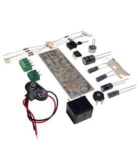 DC 9-12V Ses ile Röle Kontrol (Ses Algıladığı Sürece Röle Aktif) Kendin Yap Hobi Devresi DIY Lehimleme Kiti - Demonte(Montesiz)