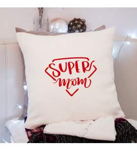 Süper Anne ( Super Mom ) Tasarımlı Yastık