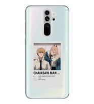 Redmi Note 8 Pro Uyumlu Chainsaw Man Anime Tasarımlı Şeffaf Telefon Kılıfı