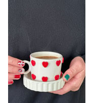 Çok Kalpli Fincan Mug (Karışık)