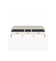 Kronos TV Ünitesi 3 Raflı 3 Çekmeceli  220x59x51 Aytaşı-Antrasit/Aytaşı