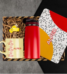 eJOYA Kişiye Özel Kupa & Mousepad & Matara & Usb Bellek Hediye Kutusu 113071