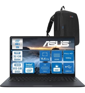 Asus Expertbook B1 B1503CVA-C58G512B4D Intel Core 5 120U 32GB Ddr5 512GB SSD 15.6"fhd 300NITS (1920 x 1080) Freedos Taşınabilir Bilgisayar C58G512B4DF12+ZETTAÇANTA