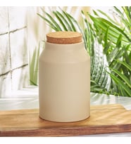 Cooklife Kavanoz Stoneware Kemik Beyazı 800 ml