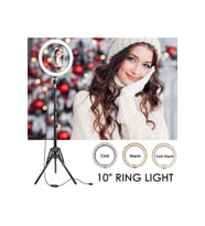 13 İnç LED Işıklı Sese Duyarlı Disko Tripod ile Profesyonel Selfie ve Video