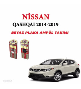 NİSSAN QASHQAI PLAKA AMPÜL SET BEYAZ ARIZA IŞIĞI YAKMAZ(CANBUS)
