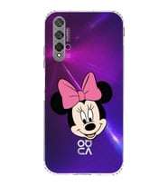 Huawei Nova 5t  Kamera korumalı Kapak Minnie Mouse Tasarımlı  Şeffaf Kılıf