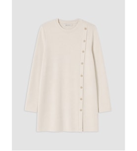 LCW EVERYDAY Bej Süs Düğmeli Soft Touch Kadın Tunik