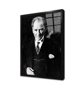 Atatürk Çerçeveli Cam Tablo