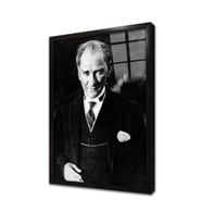 Atatürk Çerçeveli Cam Tablo