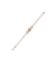 Zirkon Taşlı İnci Bileklik (Rose)