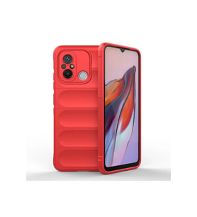 Newface Xiaomi Redmi 12C Kılıf Optimum Silikon - Kırmızı