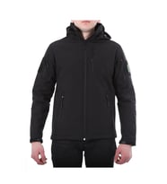 AskerVadisi Softshell Yağmur Geçirmez Mont Kapüşonlu Siyah Renk