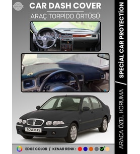 ROVER 45 (1999-2005) Torpido Örtüsü Ön Panel Halı Koruma Tam Uyum UV Koruma Hızlı Montaj