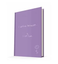 DEFFTER I WRITE BECAUSE / I'M İN LOVE SERT KAPAK A5 ÇİZGİLİ DEFTER 96 YP