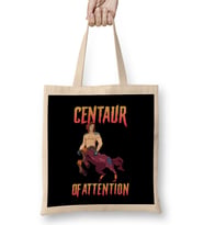 Funny Centaur of Attention Pun Greek Mythology Bez Çanta Uzun Saplı