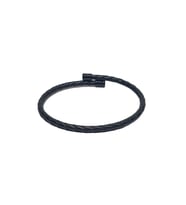 JTSS26BLK1717 PASLANMAZ ÇELİK BİLEZİK HAKİKİ DERİ KAPLAMA GARANTİLİ JANTİ BİLEKLİK
