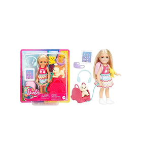Barbie Aksesuarlı Chelsea Bebek Seyahatte Fwv20 - Gökkuşağı Elbiseli Chelsea