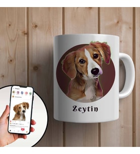 Kişiye Özel Köpeğinizin Fotoğrafıyla Hazırlanacak Kupa Bardak