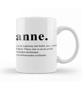 Anneler Günü Annelere Hediye 058 Kupa Bardak Porselen
