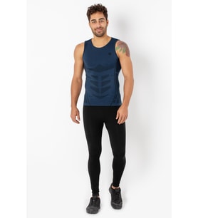 MioFit Erkek Breathable Mesh Dikişsiz Spor Atlet (Lacivert)