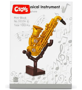 Ctoys Musical Instrument Series Mini Block Saxophone