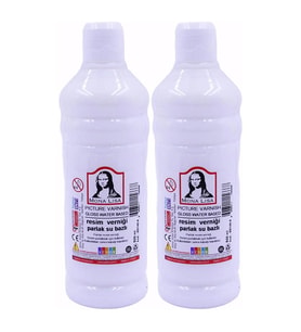 Resim Verniği 500 ml Su Bazlı 2 adet Resim Parlatıcı Vernik 500 ml 2 Adet Südor Monalisa Vernik