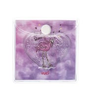 Vuki Küp Bloknot Simli Sulu 6.3 x 6.3 Cm Flamingo Desenli Sulu ve Simli Küp Bloknot