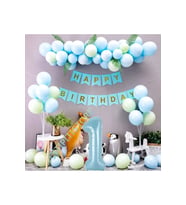 Çıtıpıtıstore Lüks Mavi 1 Yaş Balon Set