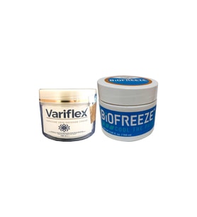 Variflex 100 ml Bacak Varis Kremi + Biofreeze Cool The PainCream 150 ml Sırt Bel Diz Dirsek İskelet Kas Eklem Ağrısı Rahatlatıcı Krem