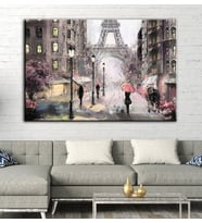 Miyrem Exclusive Serie" Paris'te Sonbahar Kanvas Tablo