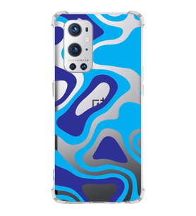 PrintiFy OnePlus 9 Pro Uyumlu Köşe Korumalı Renkli Desen Tasarımlı Şeffaf Silikon Kılıf