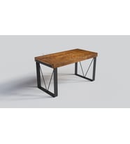 Ntconcept Lidya Açık Ceviz Masif Ağaç Çalışma Masası(75cm-100cm)