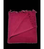 Plaj Havlusu Püsküllü Bordo 90x180 cm